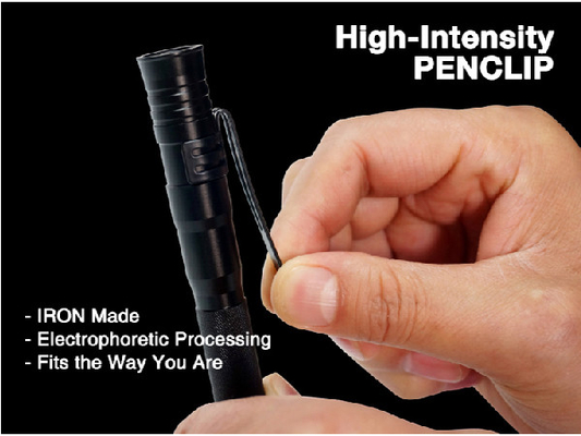 働く手はPenclipのprotable小型信じられないい130の内腔2AAA電池の懐中電燈を大きさで分類します