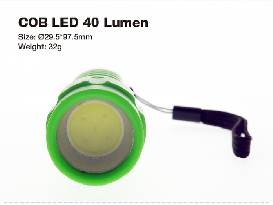 青/オレンジ プラスチックAAAは懐中電燈、昇進の導かれたトーチ40の内腔を導きました