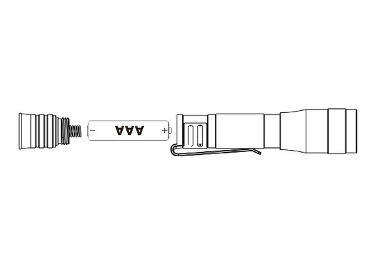 出力電力手持ち型の警察LED キーチェーンの懐中電燈の高性能0.6W
